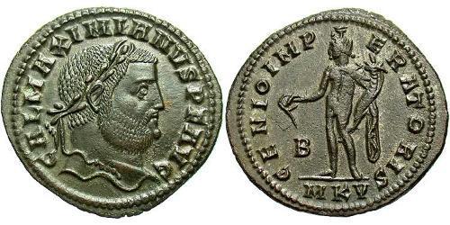 1 Follis Römische Kaiserzeit (27BC-395) Bronze Galerius Maximianus (260-311)