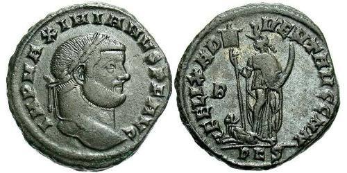 1 Follis Römische Kaiserzeit (27BC-395) Bronze Maximianus (250-310)