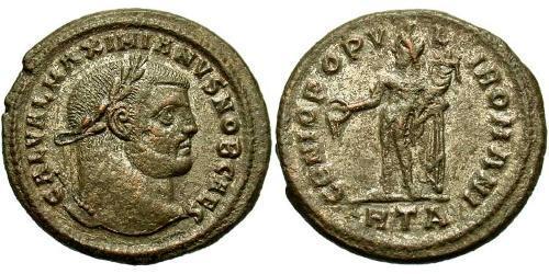 1 Follis Römische Kaiserzeit (27BC-395) Bronze Galerius Maximianus (260-311)