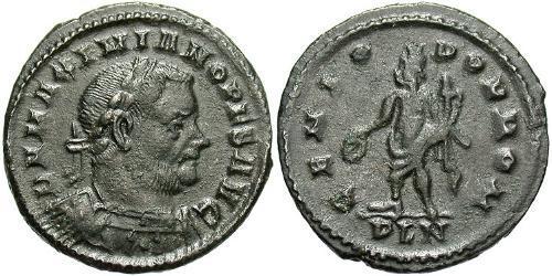 1 Follis Römische Kaiserzeit (27BC-395) Bronze Maximianus (250-310)