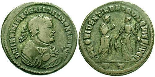 1 Follis Römische Kaiserzeit (27BC-395) Bronze Maximianus (250-310)