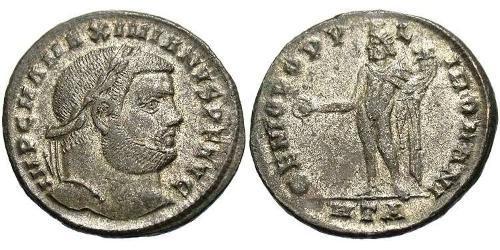1 Follis Römische Kaiserzeit (27BC-395) Bronze Maximianus (250-310)