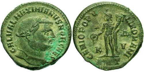 1 Follis Römische Kaiserzeit (27BC-395) Bronze Galerius Maximianus (260-311)