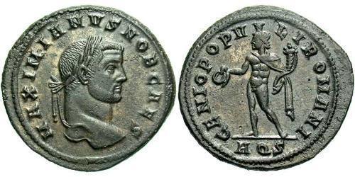 1 Follis Römische Kaiserzeit (27BC-395) Bronze Galerius Maximianus (260-311)