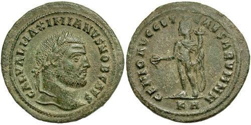 1 Follis Römische Kaiserzeit (27BC-395) Bronze Galerius Maximianus (260-311)