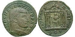 1 Follis Western Roman Empire (285-476) Bronze Maxentius (278-312)