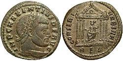 1 Follis Western Roman Empire (285-476) Bronze Maxentius (278-312)