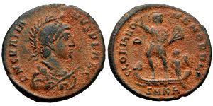 1 Follis Western Roman Empire (285-476) Bronze Gratian (359-383)