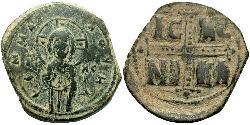 1 Follis Impero bizantino (330-1453) Bronzo Michele IV (1010-1041)