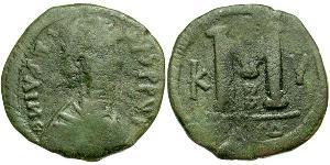1 Follis Impero bizantino (330-1453) Bronzo Giustino I (450-527)