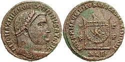 1 Follis Impero romano (27BC-395) Bronzo Massimino II (270 - 313)