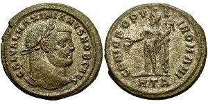 1 Follis Impero romano (27BC-395) Bronzo Galerio Massimiano (260-311)