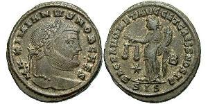 1 Follis Impero romano (27BC-395) Bronzo Galerio Massimiano (260-311)