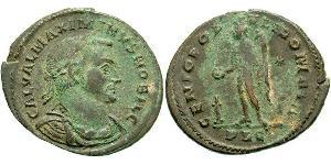 1 Follis Impero romano (27BC-395) Bronzo Massimino II (270 - 313)
