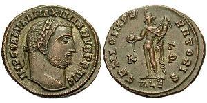 1 Follis Impero romano (27BC-395) Bronzo Galerio Massimiano (260-311)