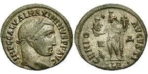 1 Follis Impero romano (27BC-395) Bronzo Massimino II (270 - 313)