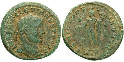 1 Follis Impero romano (27BC-395) Bronzo Diocleziano (244-311)