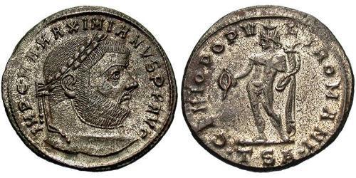 1 Follis Impero romano (27BC-395) Bronzo Massimiano (250-310)