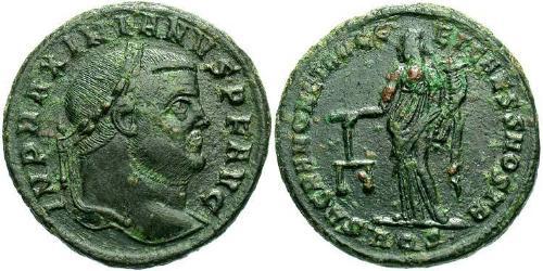 1 Follis Impero romano (27BC-395) Bronzo Massimiano (250-310)
