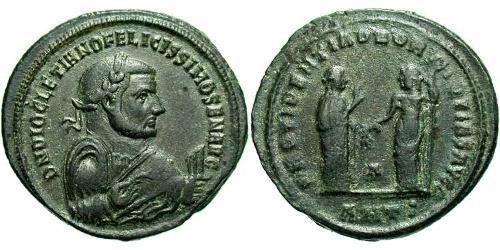 1 Follis Impero romano (27BC-395) Bronzo Diocleziano (244-311)