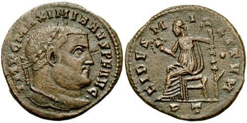 1 Follis Impero romano (27BC-395) Bronzo Galerio Massimiano (260-311)