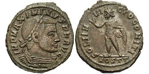 1 Follis Impero romano (27BC-395) Bronzo Massimino II (270 - 313)