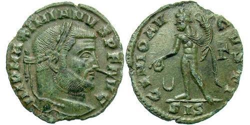 1 Follis Impero romano (27BC-395) Bronzo Galerio Massimiano (260-311)