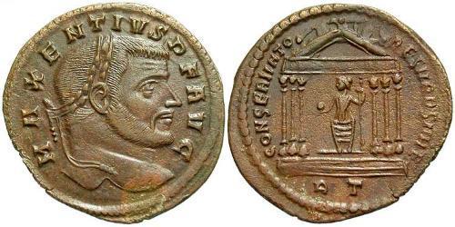 1 Follis Western Roman Empire (285-476) 青铜 Maxentius (278-312)