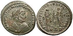1 Follis 羅馬帝國 青铜 Diocletian (244-311)
