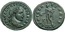 1 Follis 羅馬帝國 青铜 Maximinus II (270 - 313)