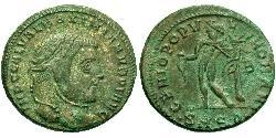 1 Follis 羅馬帝國 青铜 伽列里乌斯