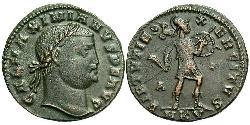 1 Follis 羅馬帝國 青铜 伽列里乌斯