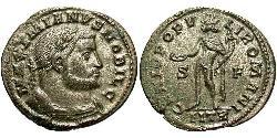 1 Follis 羅馬帝國 青铜 伽列里乌斯