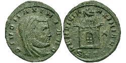 1 Follis 羅馬帝國 青铜 伽列里乌斯