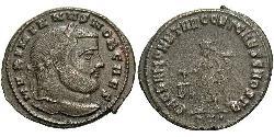 1 Follis 羅馬帝國 青铜 伽列里乌斯