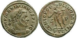 1 Follis 羅馬帝國 青铜 Maximianus (250-310)