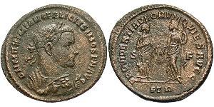1 Follis 羅馬帝國 青铜 Maximianus (250-310)