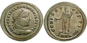 1 Follis 羅馬帝國 青铜 伽列里乌斯