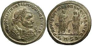 1 Follis 羅馬帝國 青铜 Diocletian (244-311)