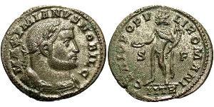 1 Follis 羅馬帝國 青铜 伽列里乌斯