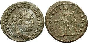 1 Follis 羅馬帝國 青铜 Diocletian (244-311)