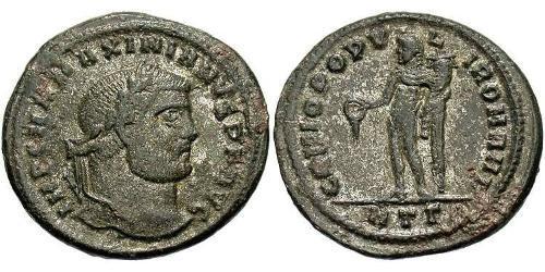 1 Follis 羅馬帝國 青铜 Maximianus (250-310)