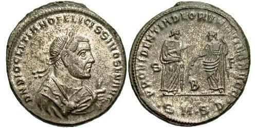1 Follis 羅馬帝國 青铜 Diocletian (244-311)