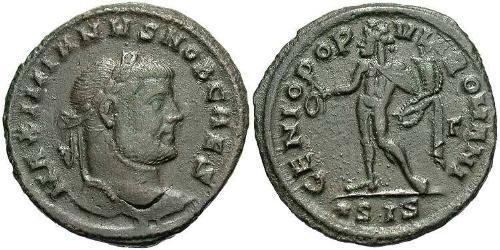 1 Follis 羅馬帝國 青铜 伽列里乌斯