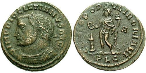 1 Follis 羅馬帝國 青铜 Diocletian (244-311)
