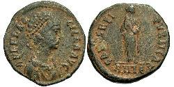 1 Follis / 1 AE2 Empire romain (27BC-395) Bronze Aelia Flacilla (?-385)