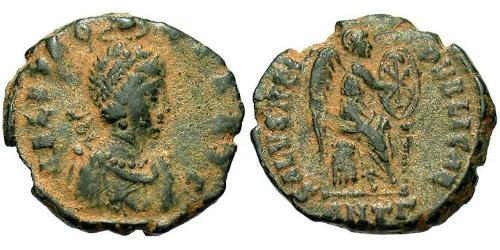 1 Follis / 1 AE3 Imperio bizantino (330-1453) Bronce Elia Eudoxia (?-404)