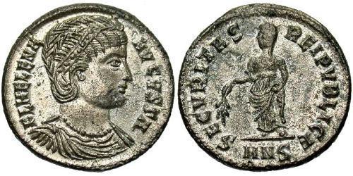 1 Follis / 1 AE3 Imperio romano (27BC-395) Bronce Helena de Constantinopla (250 -330)