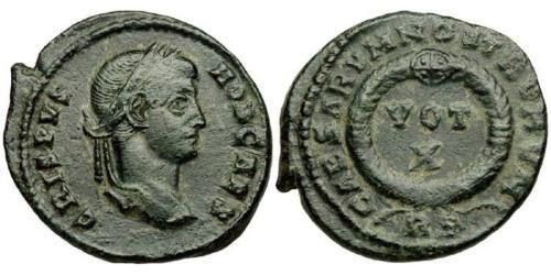 1 Follis / 1 AE3 Imperio romano (27BC-395) Bronce Crispo (305 - 326)