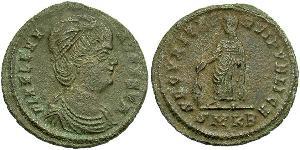 1 Follis / 1 AE3 Empire romain (27BC-395) Bronze Flavia Giulia Elena (250 -330)